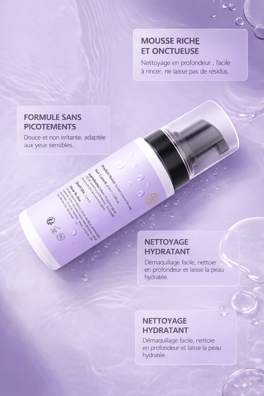 LashClean™ – Mousse Nettoyante Cils